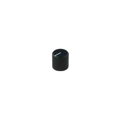 Black 13mm metal potentiometer knob